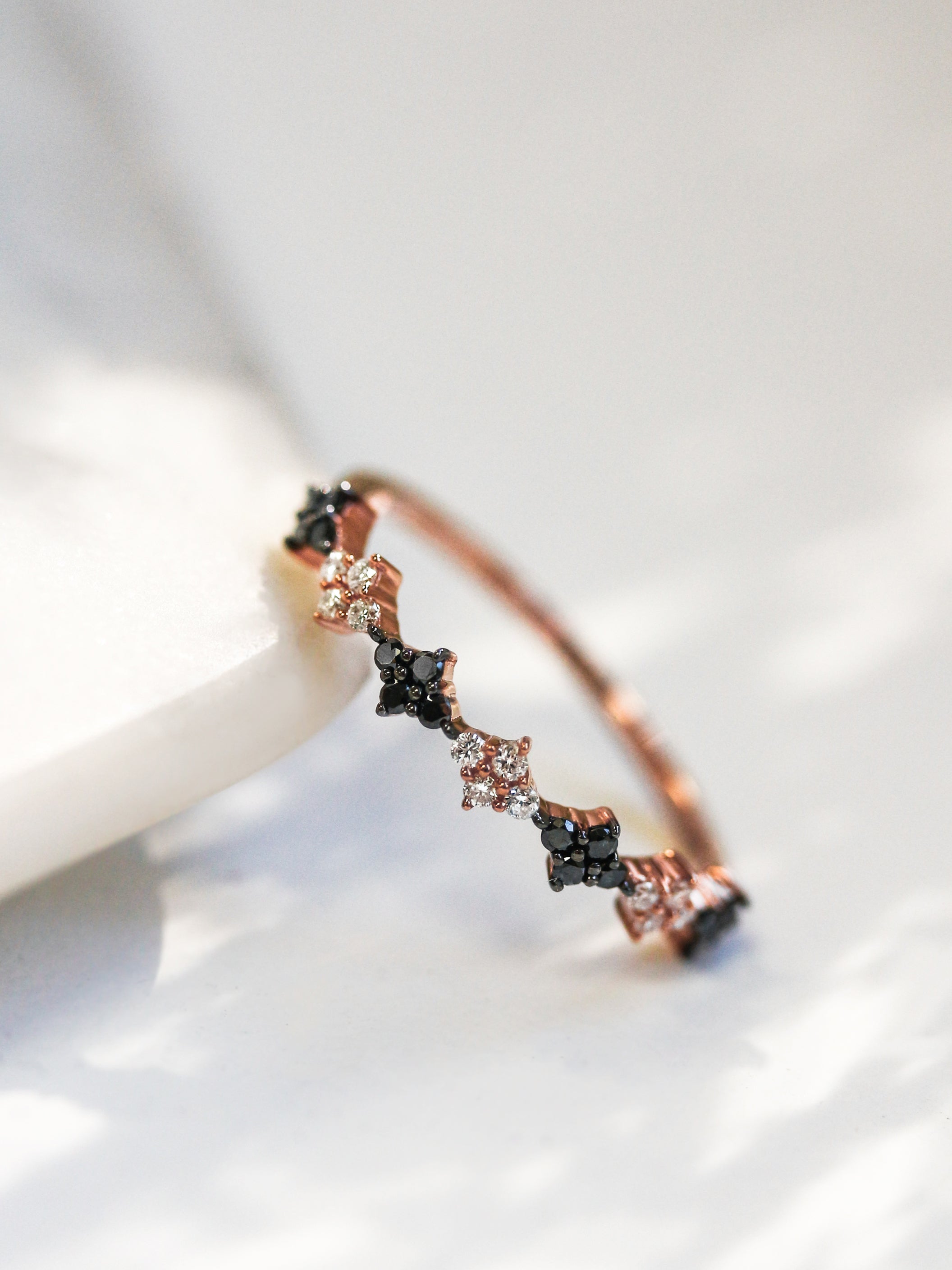 Kobelli Black Diamonds + Pink Gold Kobelli Black Diamonds + Pink Gold
