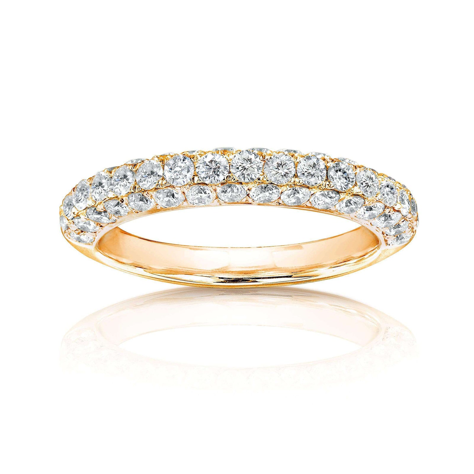 1 Carat Natural Diamond Micro Pavé Ring