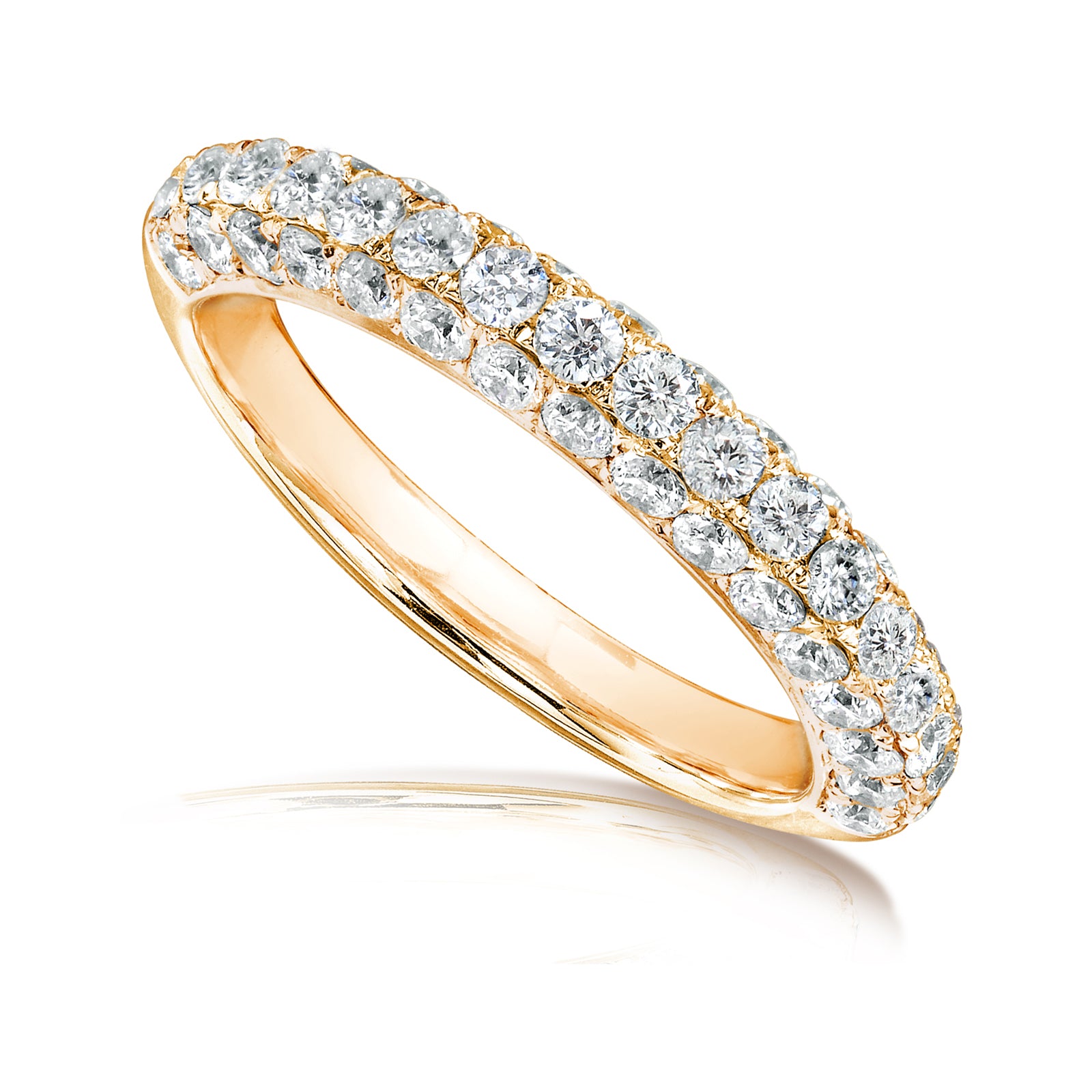 1 Carat Natural Diamond Micro Pavé Ring