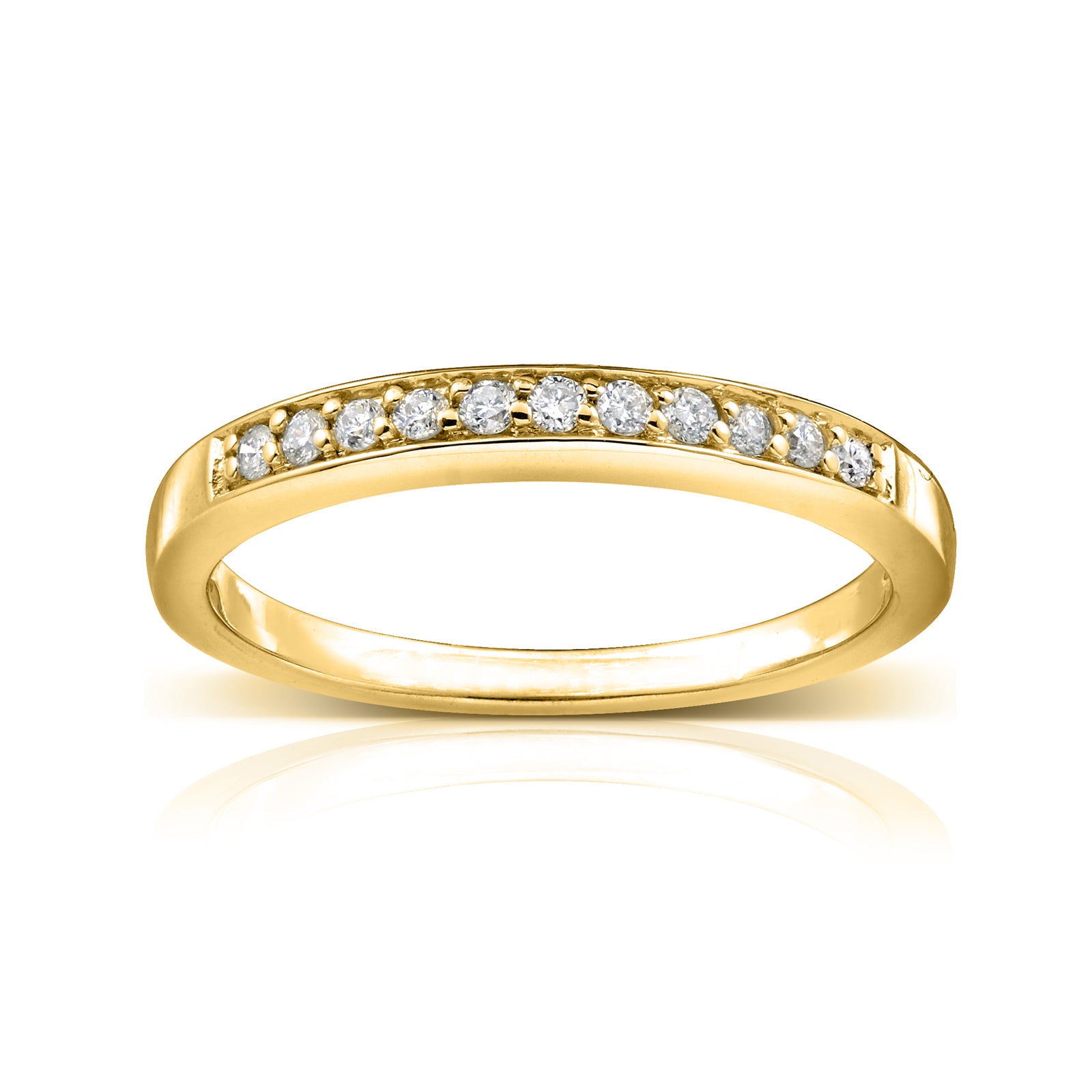 0.1 Carat Natural Diamond Pavé Ring