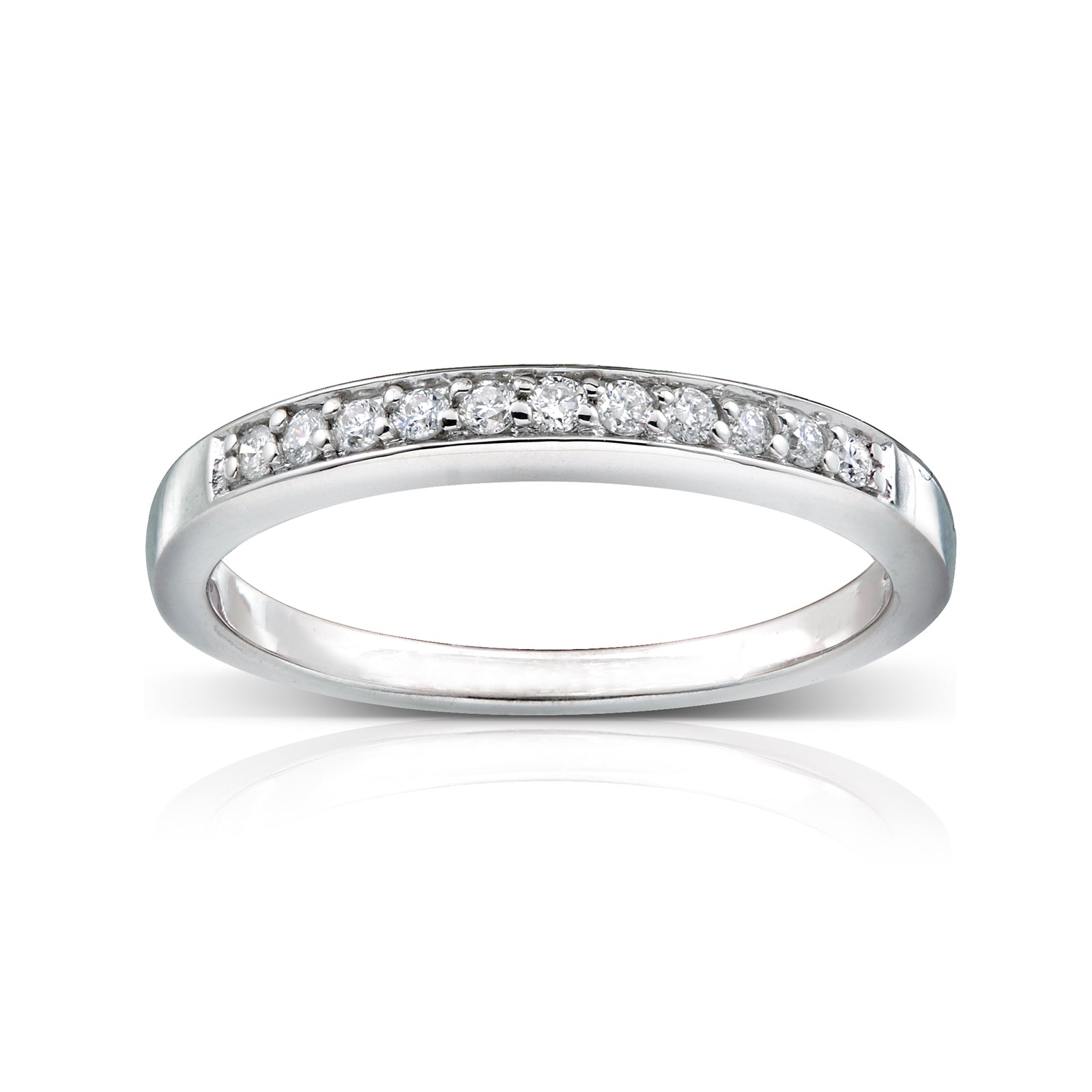 0.1 Carat Natural Diamond Pavé Ring