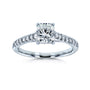 1.15 Carat Natural Diamond Radiant French Pavé Ring