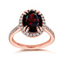 Gemstone Oval Ring (Citrine, Peridot, Kunzite, or Garnet)