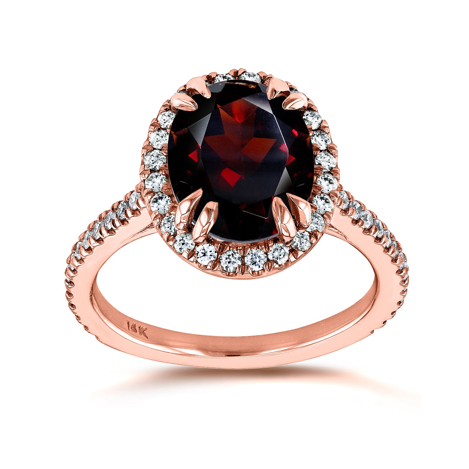 Gemstone Oval Ring (Citrine, Peridot, Kunzite, or Garnet)