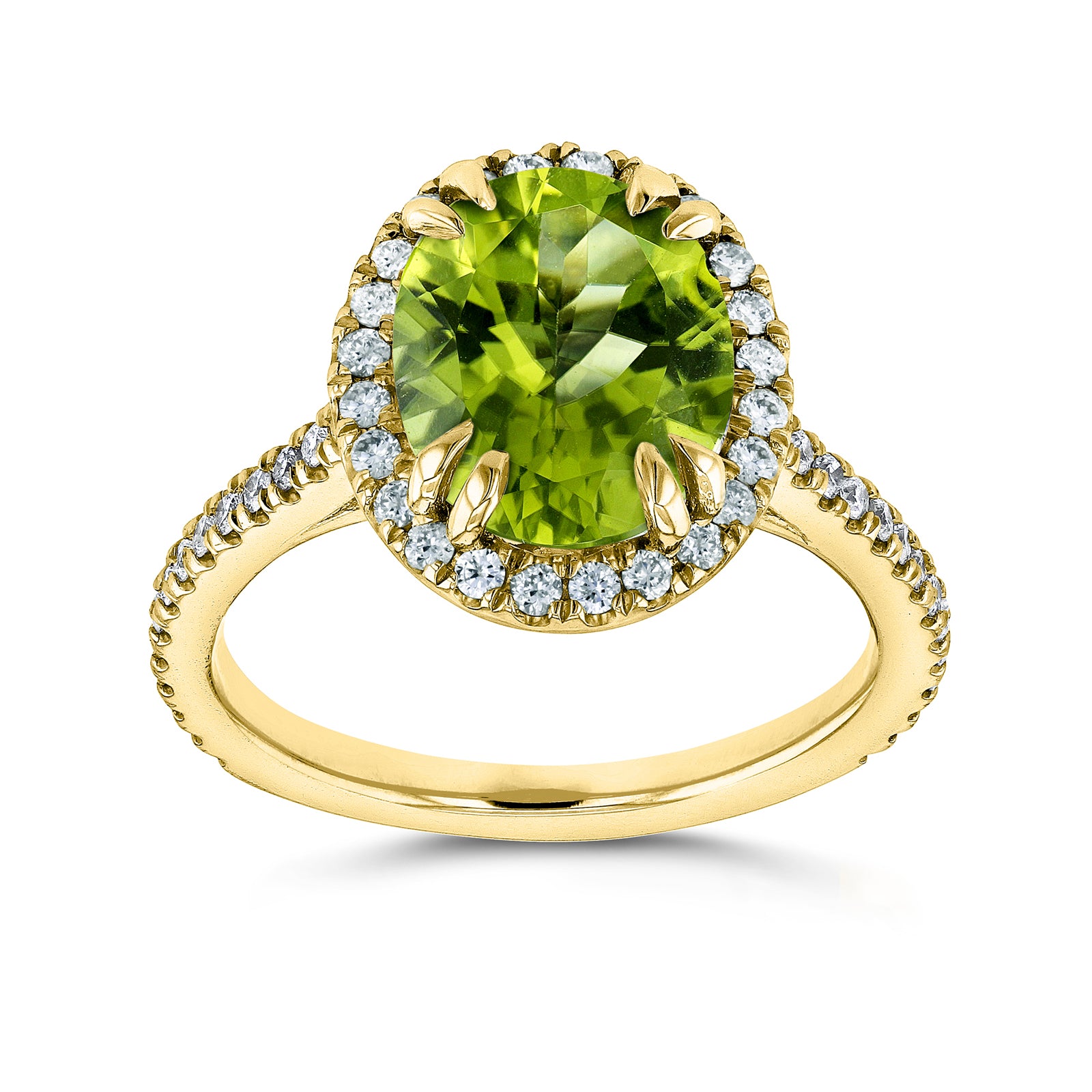 Gemstone Oval Ring (Citrine, Peridot, Kunzite, or Garnet)