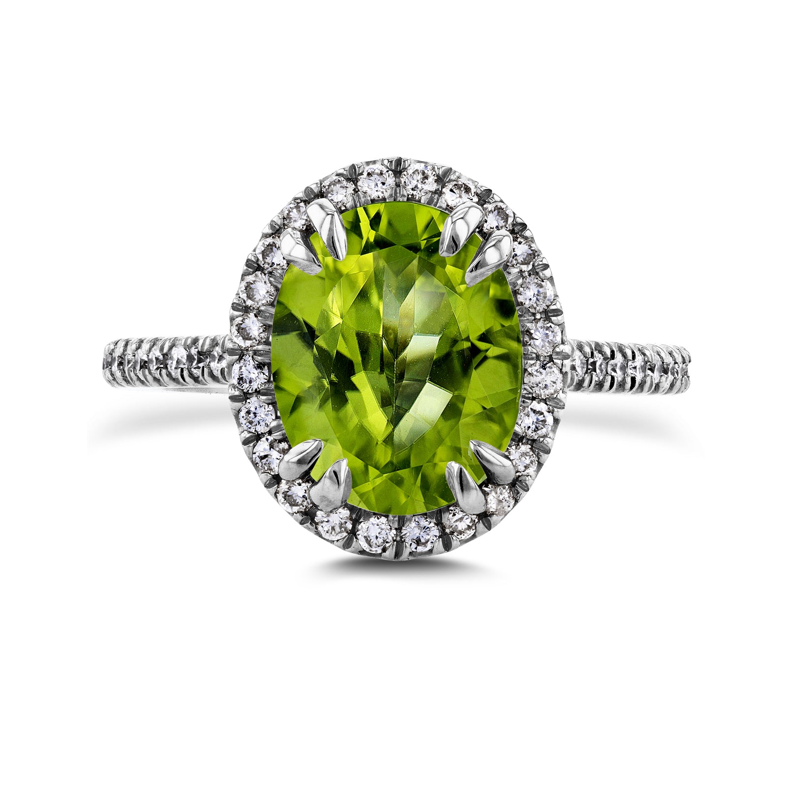 Gemstone Oval Ring (Citrine, Peridot, Kunzite, or Garnet)