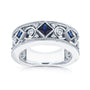 0.45 Carat Natural Diamond & Sapphire Natalie Ring