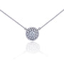0.8 Carat Natural Diamond Domed Cluster Necklace