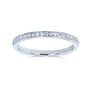 0.2 Carat Natural Diamond Euro Ring 14k White Gold