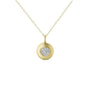 Natural Diamond Accent Mini Heart Tag Necklace