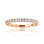 0.55 Carat Natural Diamond Near Eternity Vida Ring in Rose Gold