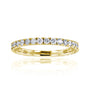0.55 Carat Natural Diamond Near Eternity Vida Ring in Yellow Gold