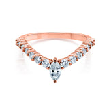 0.55 Carat Natural Diamond Marquise Point Ring