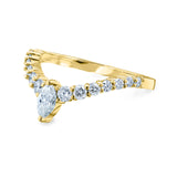 0.55 Carat Natural Diamond Marquise Point Ring