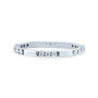 0.2 Carat Natural Diamond Tri-stone Pattern Ring