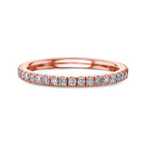 0.4 Carat Diamond Near Eternity Ring in Rose Gold