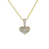 Kobelli Diamond Heart Harp Necklace - Lyra