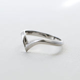 Kobelli Solid Gold Chevron Wedding Band - Paris Band