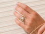 Pairing the Diamond Puff Band to the 5.84 Carat Natural Diamond Ritz Ring