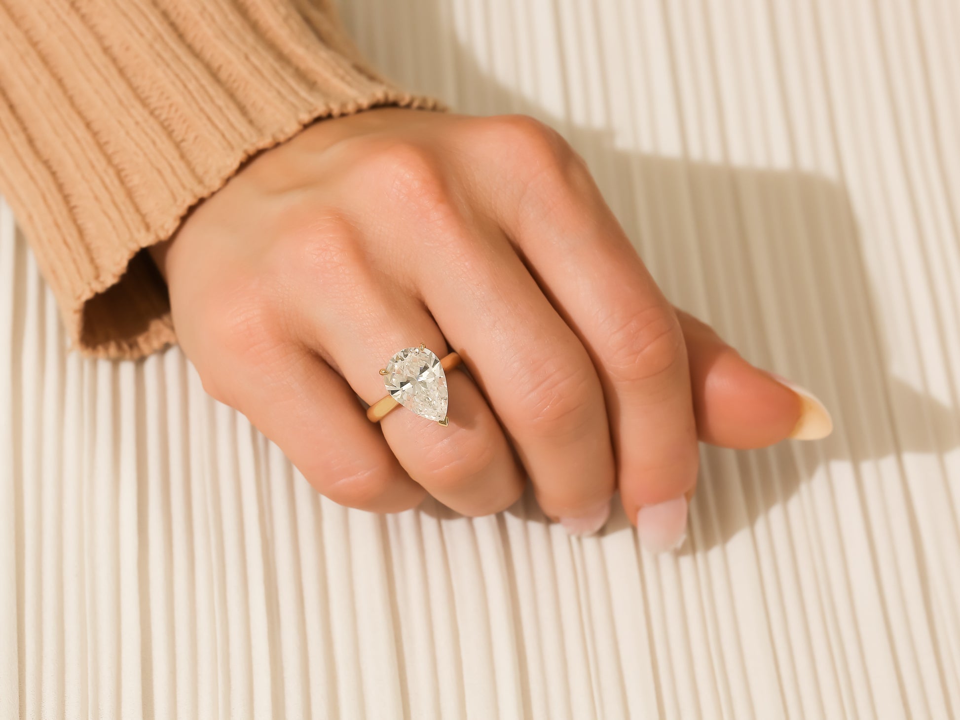 5.84 Carat Natural Diamond Solitaire Ritz Ring (GIA)