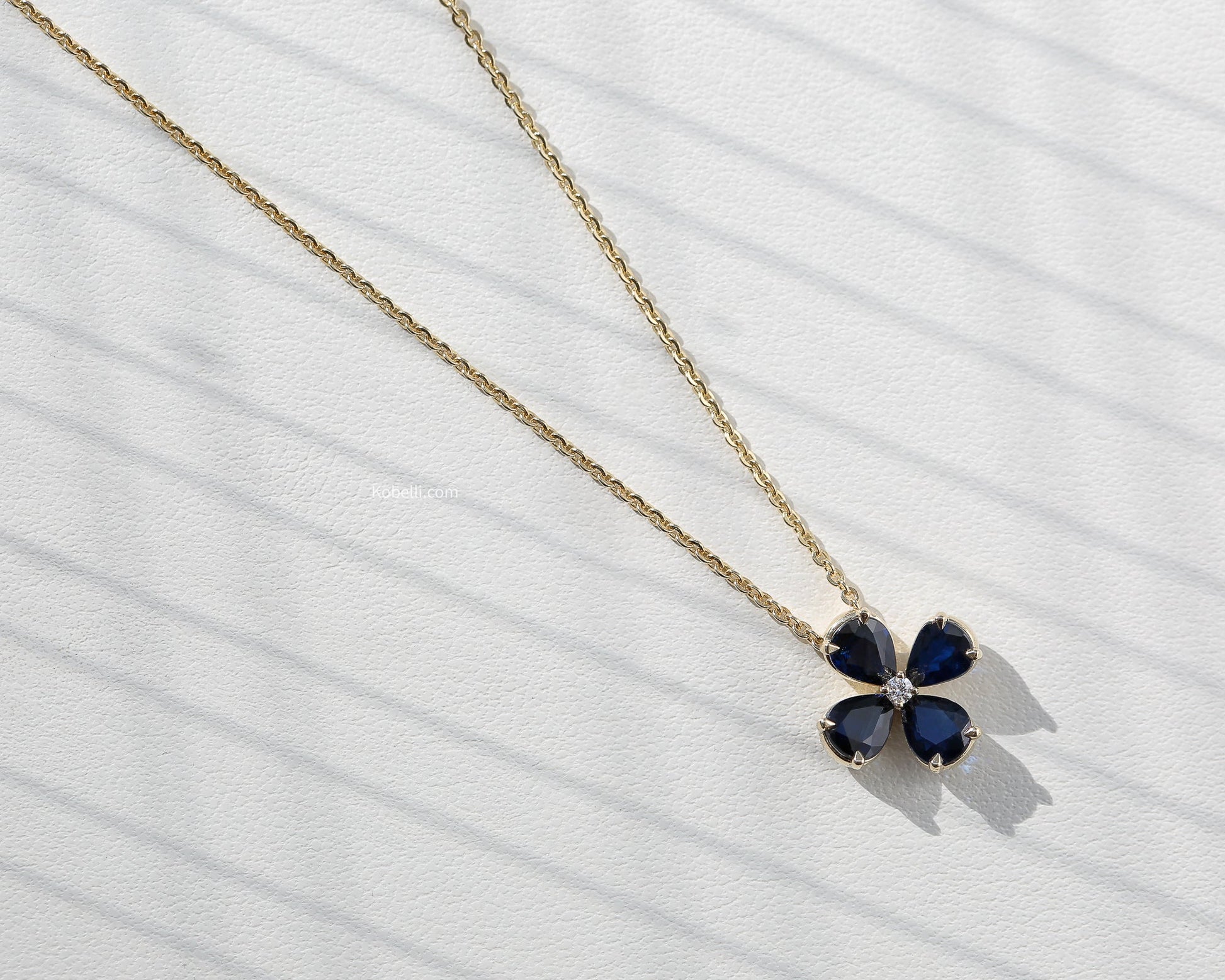 Kobelli Sapphire Flower Necklace