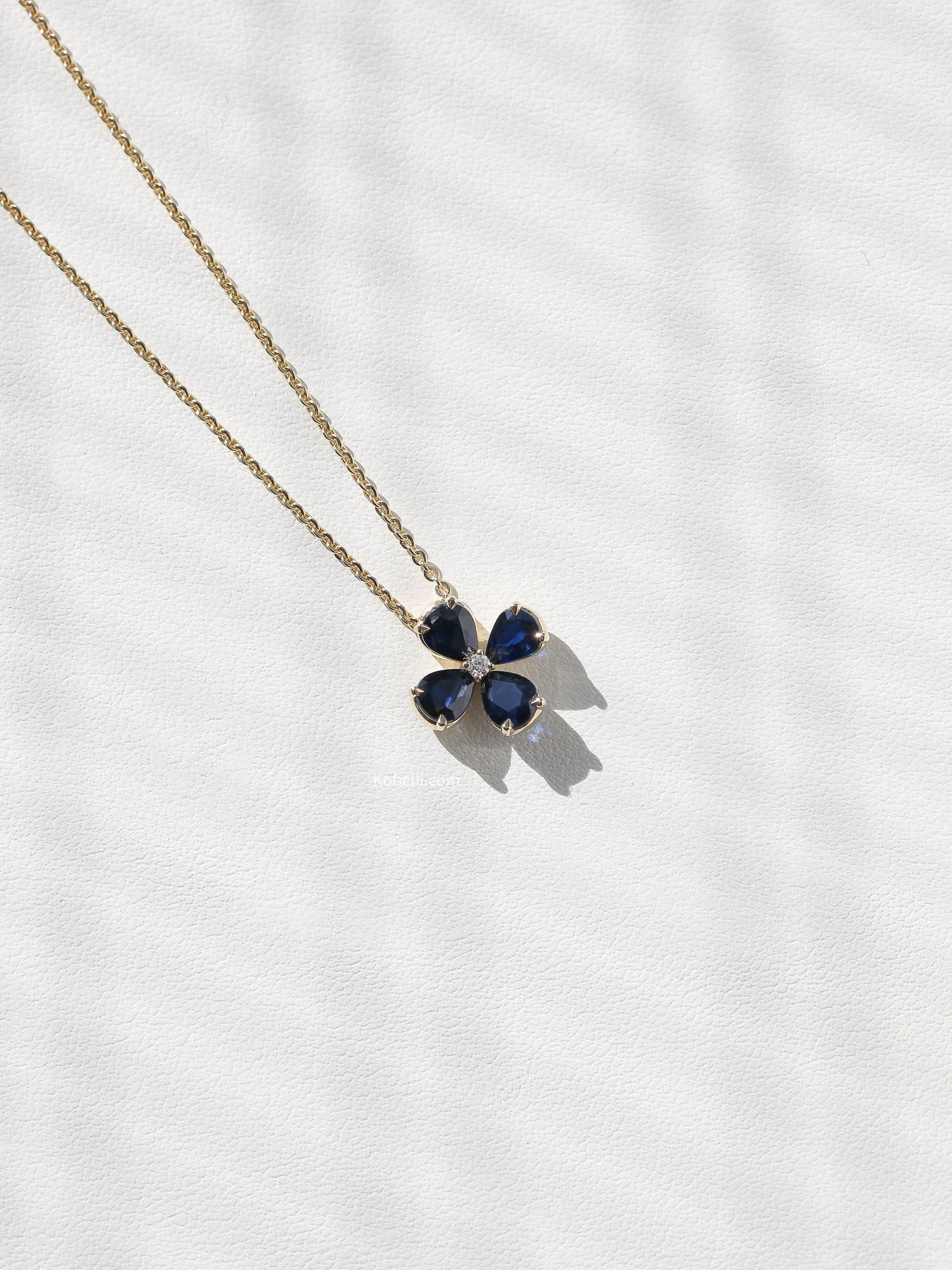 Kobelli Sapphire Flower Necklace