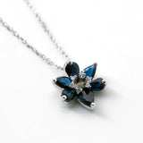 Kobelli Sapphire Flower Necklace