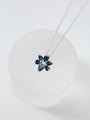 Kobelli Sapphire Flower Necklace