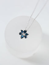 Kobelli Sapphire Flower Necklace