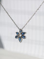 Kobelli Sapphire Flower Necklace