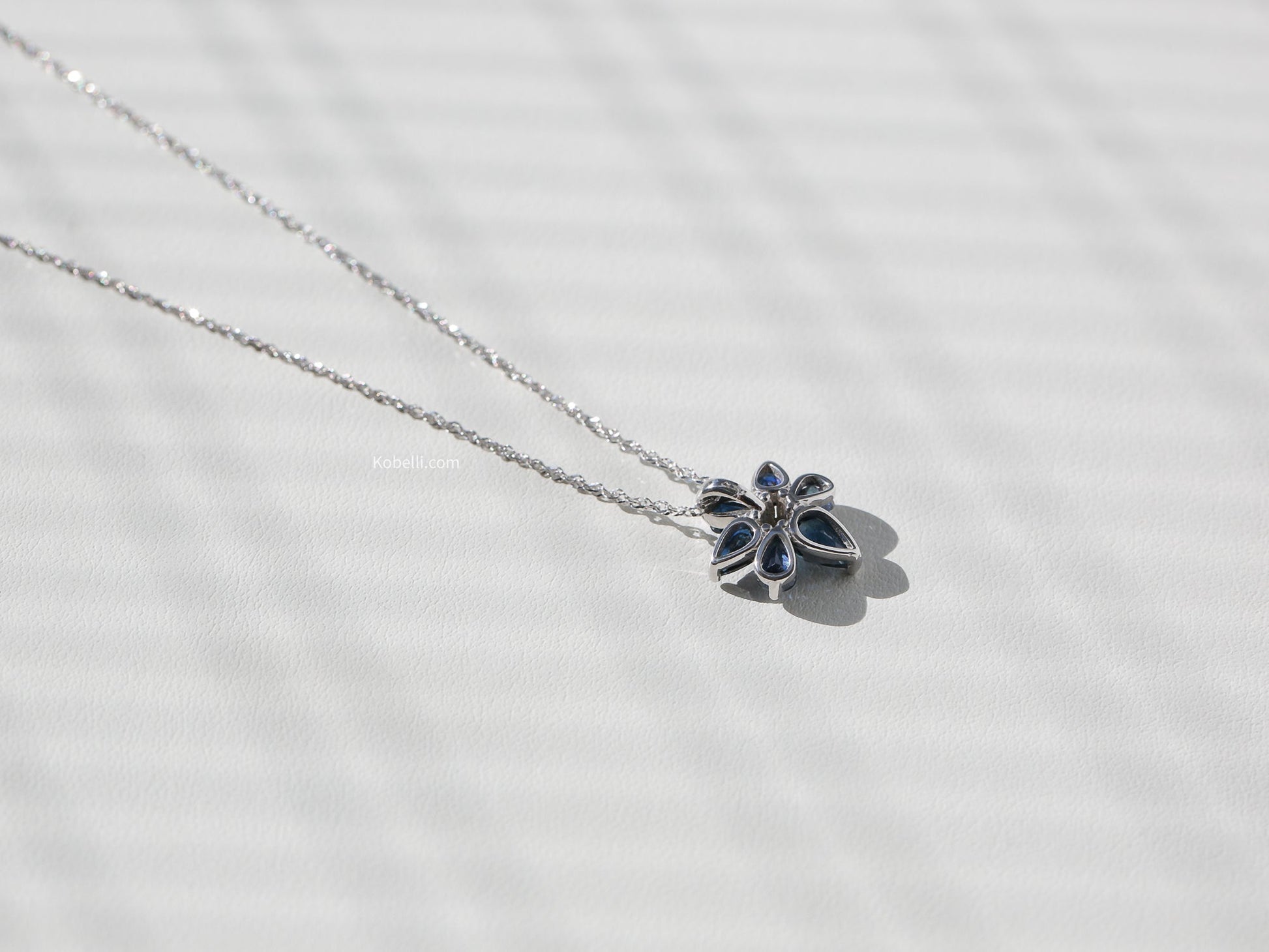 Kobelli Sapphire Flower Necklace
