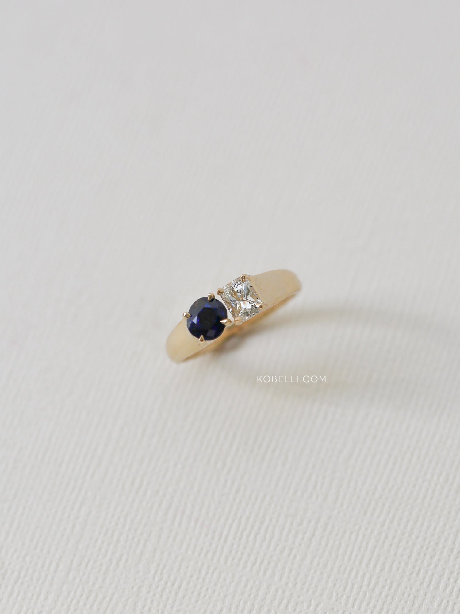 Kobelli Solid Gold Sapphire and Diamond Ring