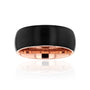 8mm Black Rose Sleeve Mackie Ring