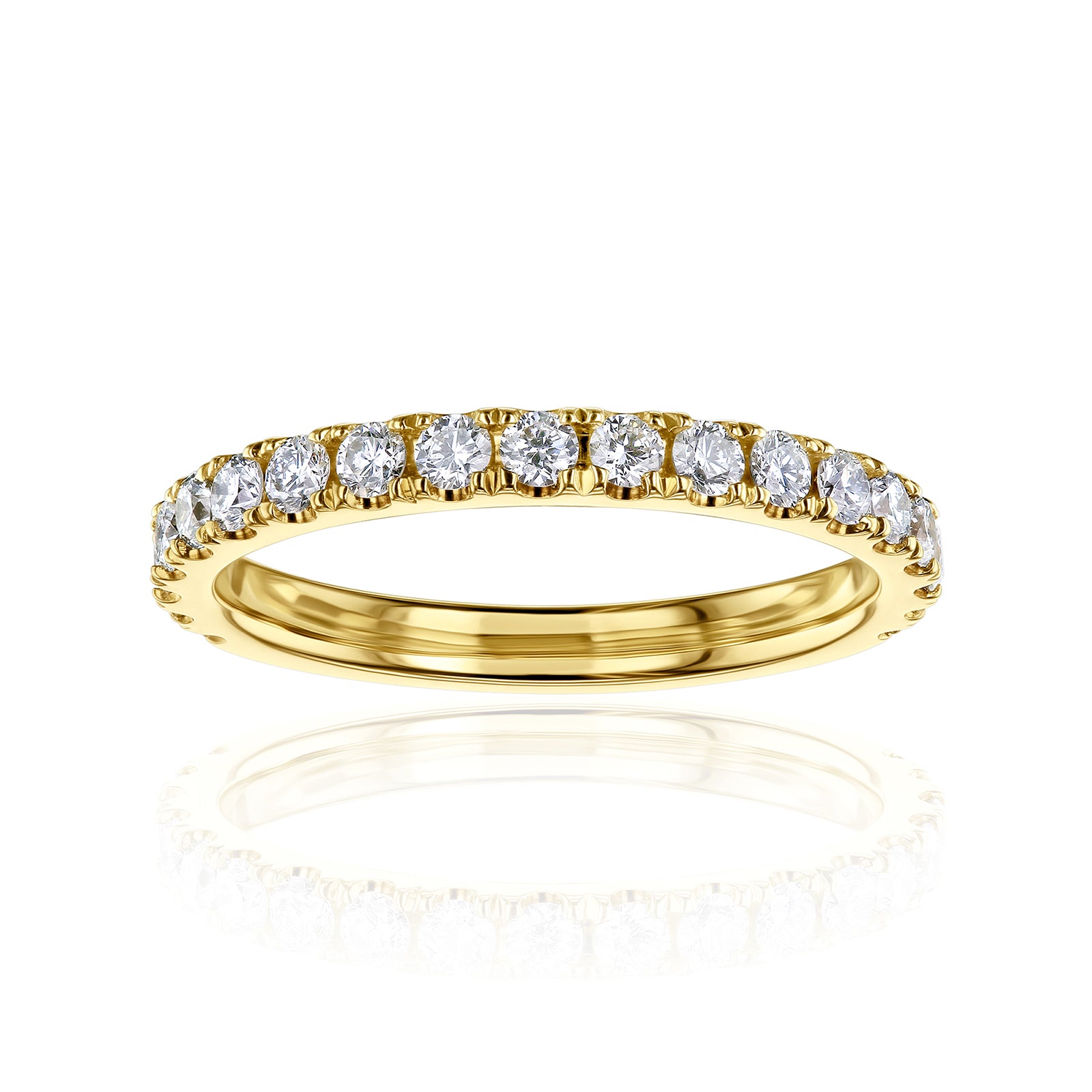 0.5 Carat Lab Grown Diamond Half Eternity Signature Bold Ring