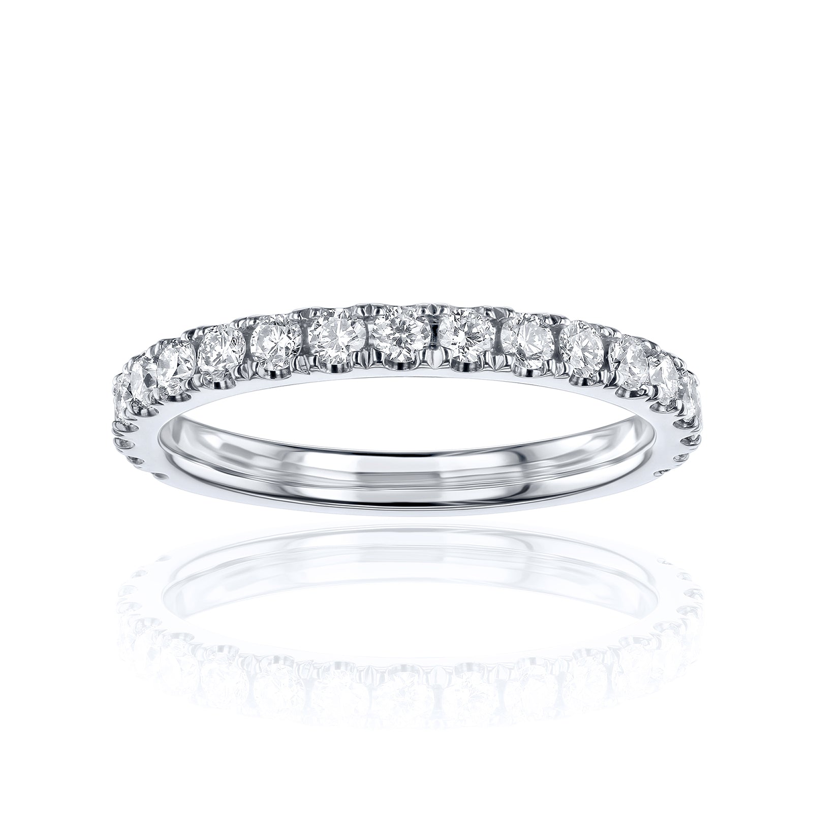 0.5 Carat Lab Grown Diamond Half Eternity Signature Bold Ring