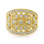 0.8 Carat Lab Grown Diamond Floral Statement Ring