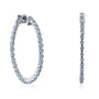 1.75 Carat Lab Grown Diamond 1.5" Bubble Hoops