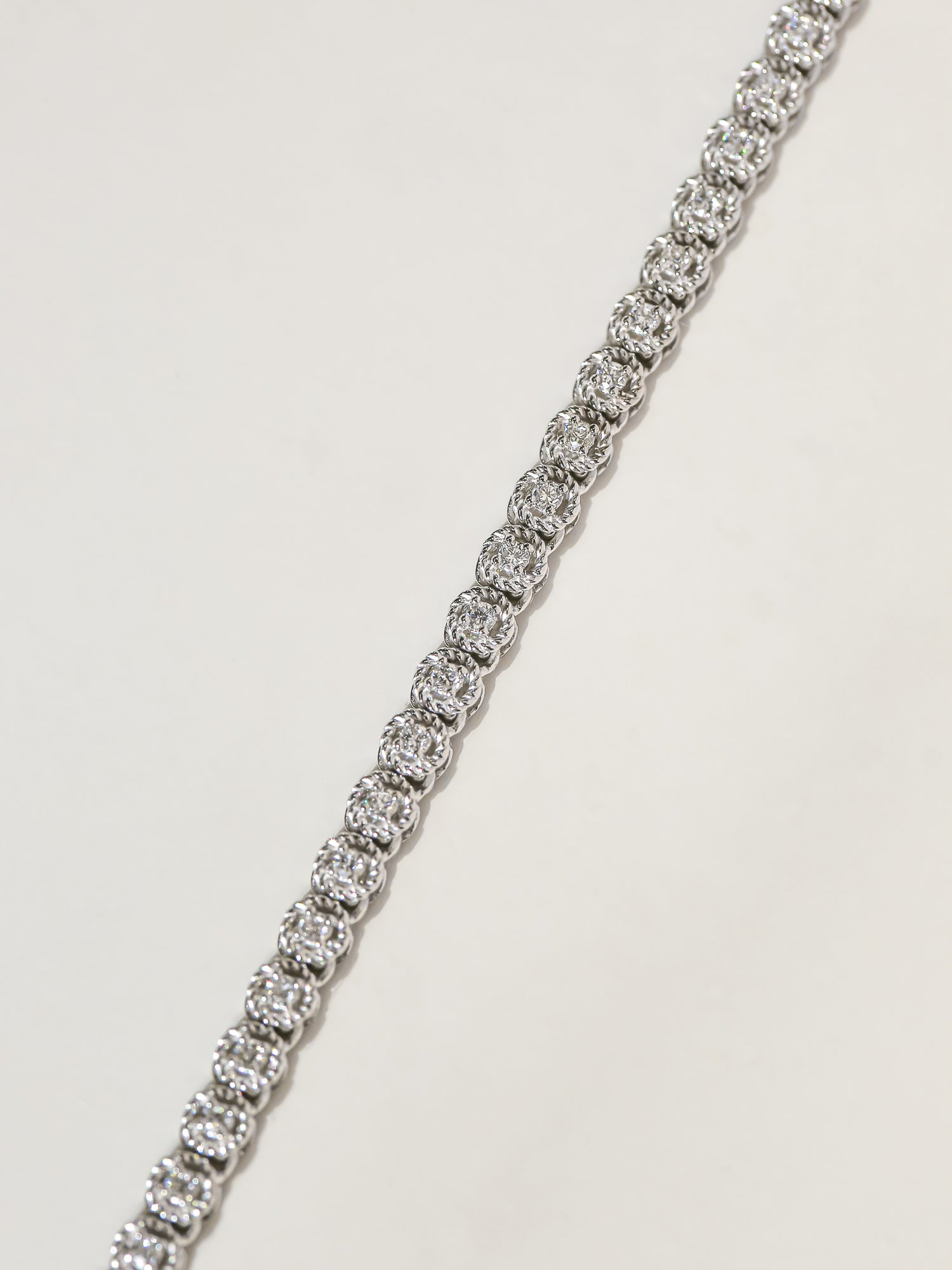1.7 Carat Lab Grown Diamond Tennis Minerva Strand Necklace