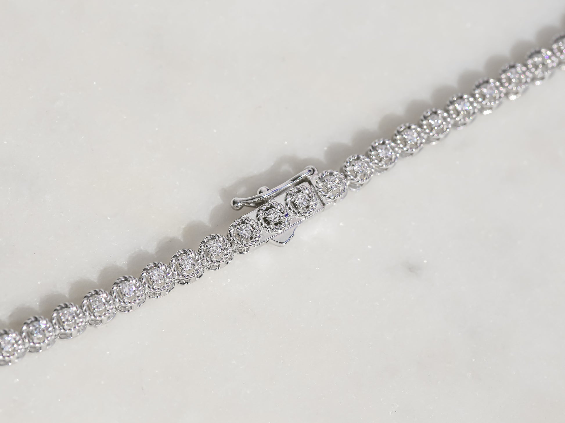 1.7 Carat Lab Grown Diamond Tennis Minerva Strand Necklace