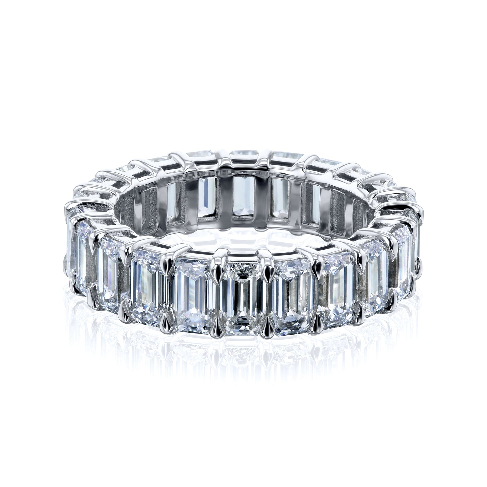 Kobelli Diamond Emerald-cut Diamond Eternity Band