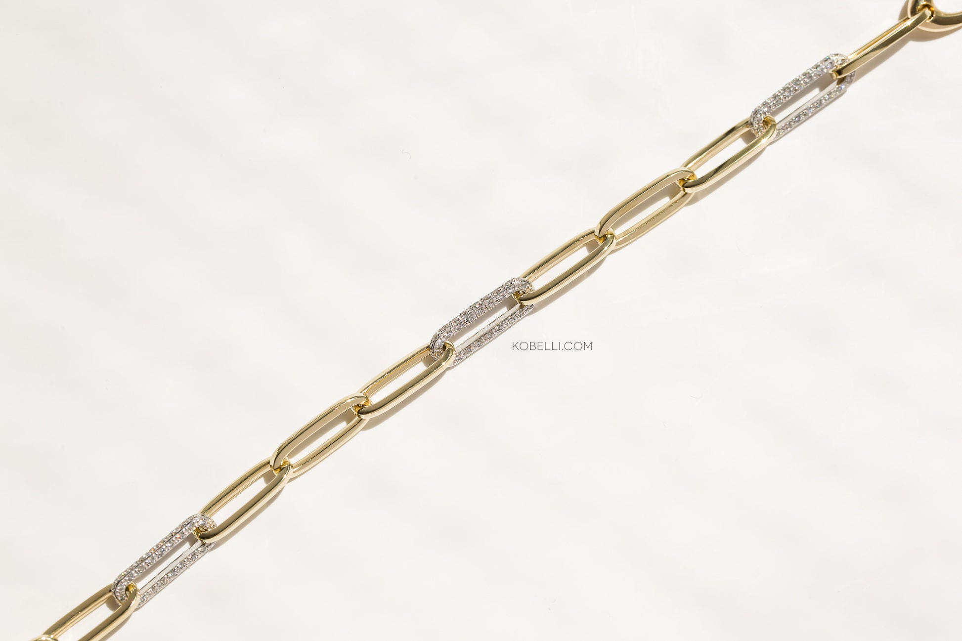 Diamond Paperclip Gilda Bracelet