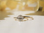 Kobelli Oval Diamond Side Cluster Ethical & Sustainable Wedding Rings