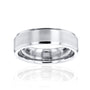 6mm Satin Gold Bevel Edge Casey Ring