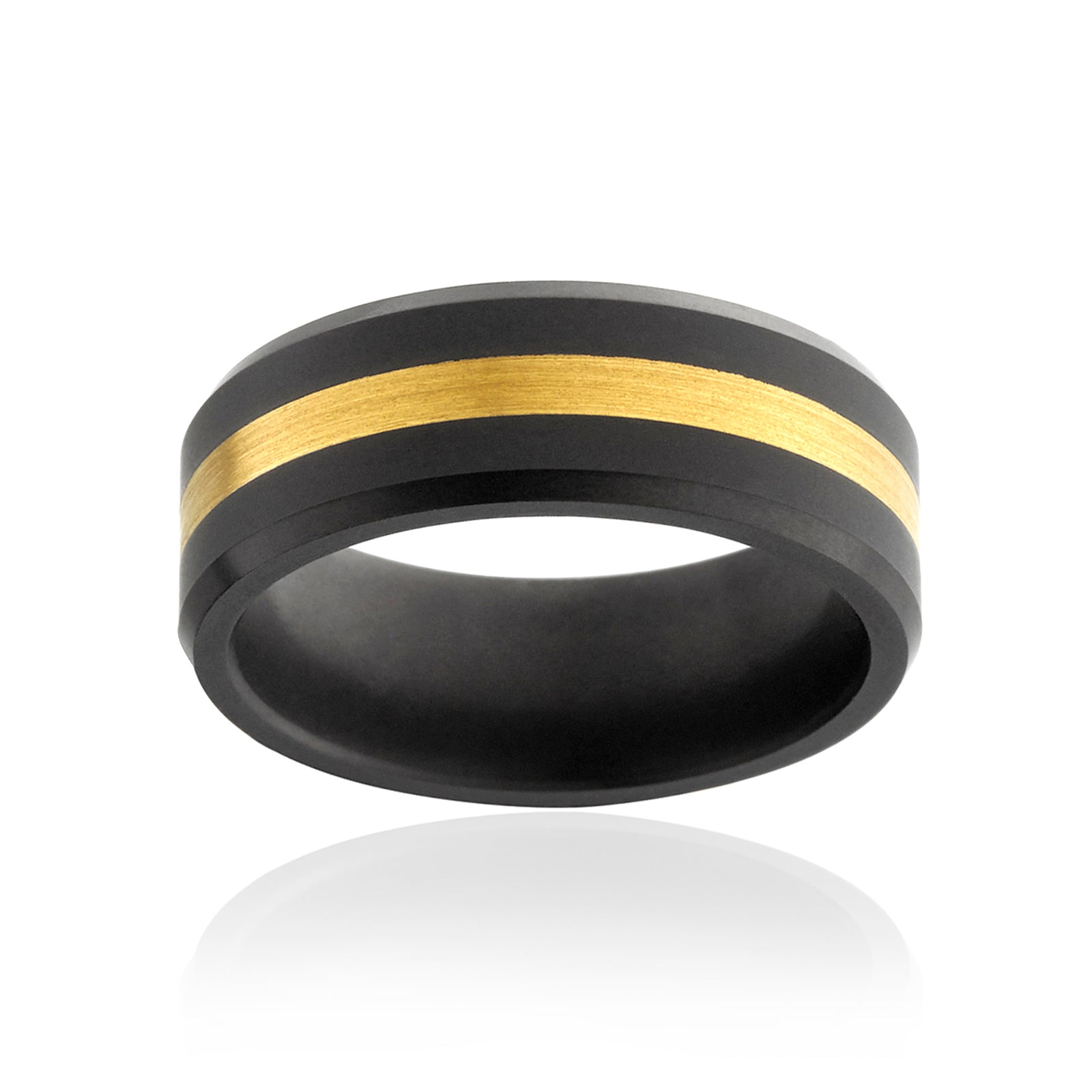 8mm Elysium & 24k Gold Lance Ring