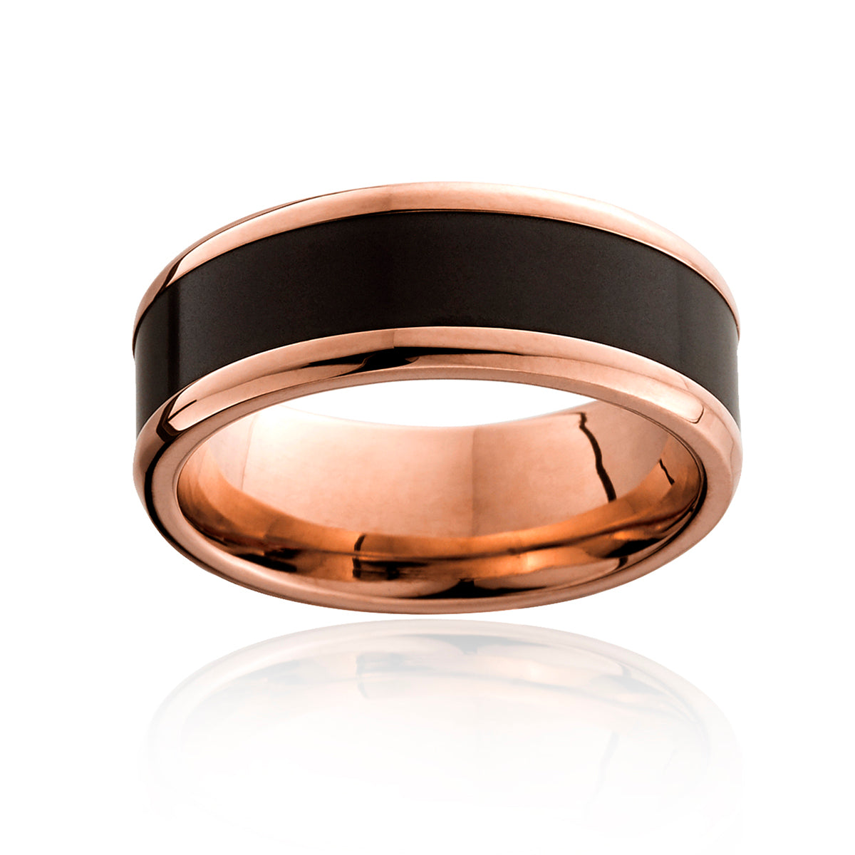 8mm Elysium Rose Gold Royce Ring