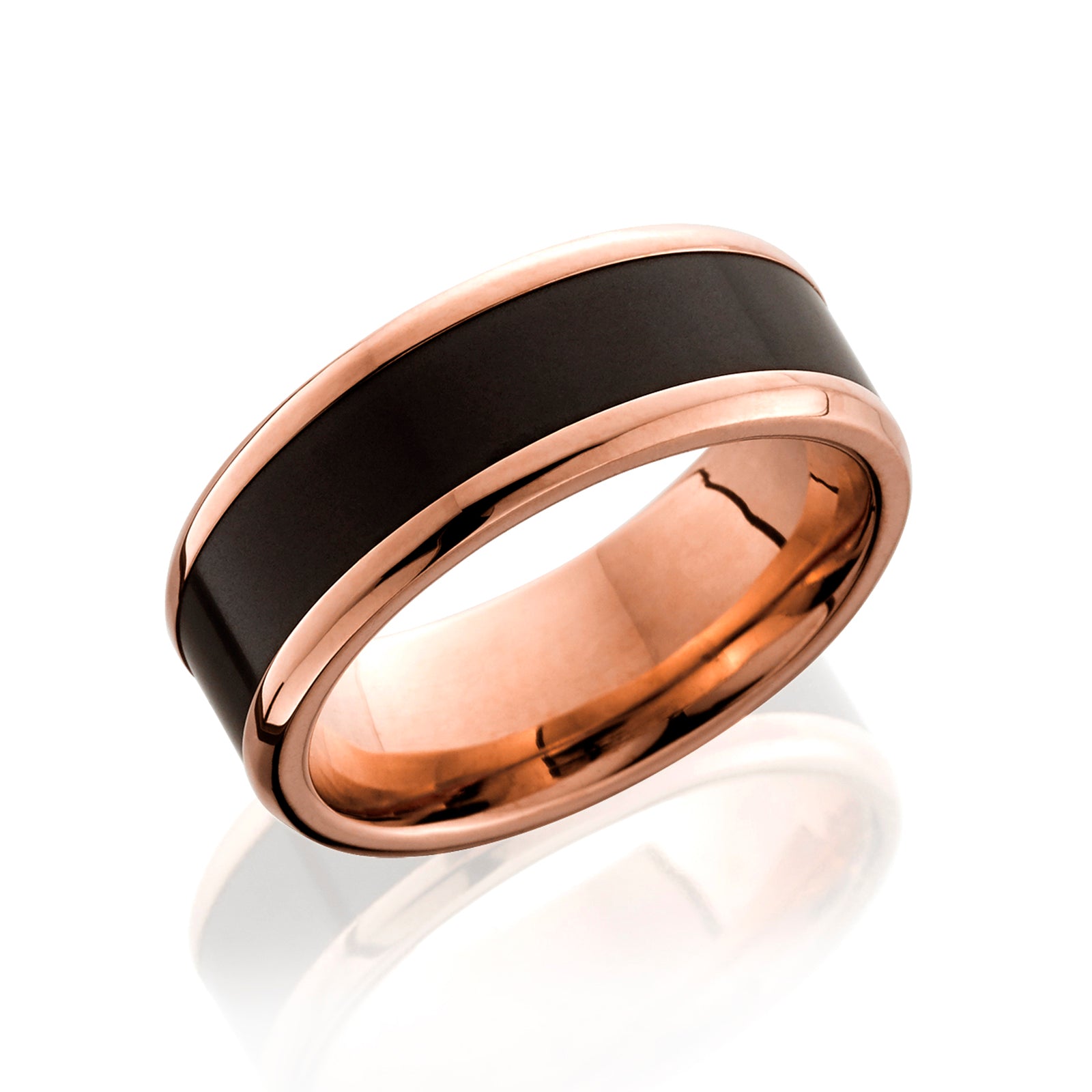 8mm Elysium Rose Gold Royce Ring
