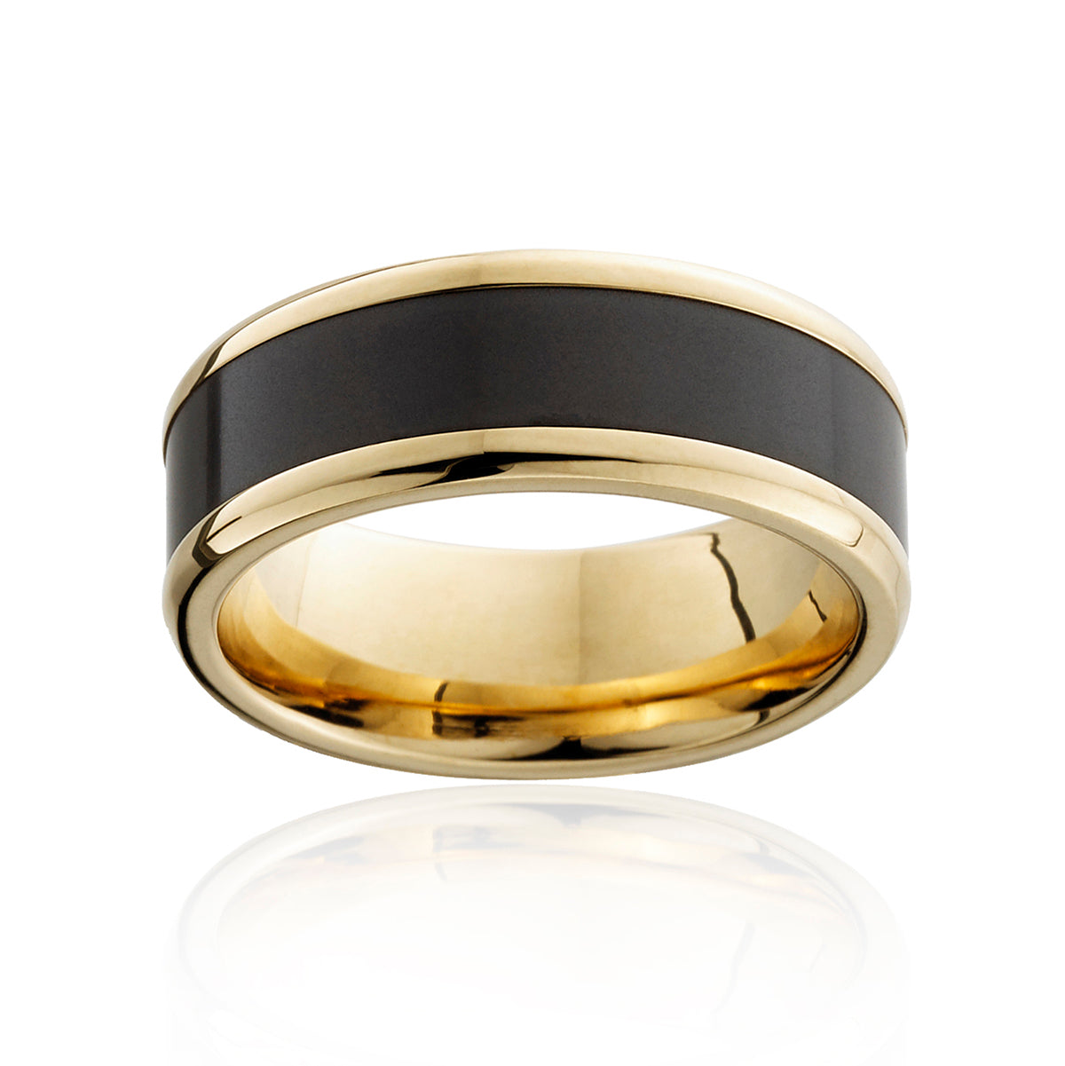 8mm Elysium Yellow Gold Edwin Ring