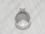 Kobelli Radiant Moissanite & Diamond Ring