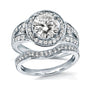 2 Carat Moissanite Meredith Bridal Set
