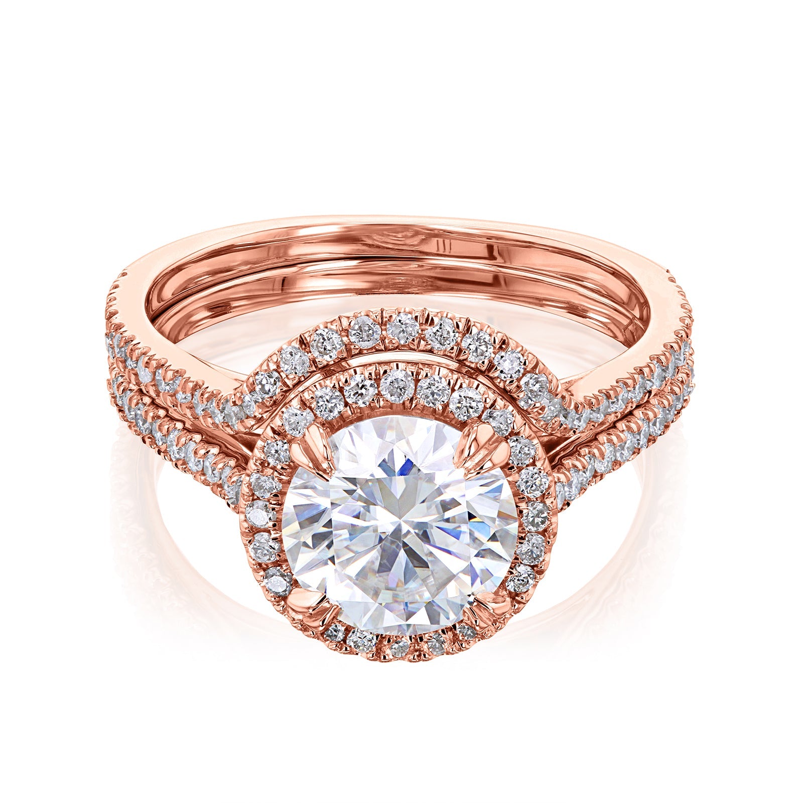 7.5 mm Moissanite Round Original Ring